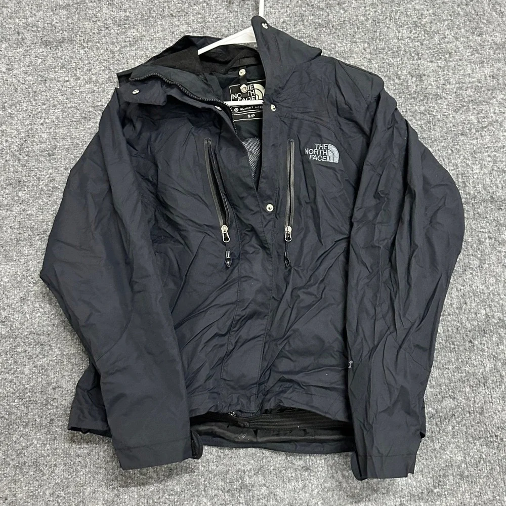 The North Face Rain Jacket Womens Size S Black Summit Series Gore-Tex Raintex
